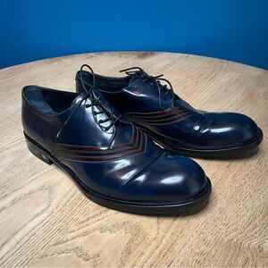 Louis Vuitton Mens Vertigo Derby Patent Leather Oxford Dress Shoes UK 6.5 US 7.5